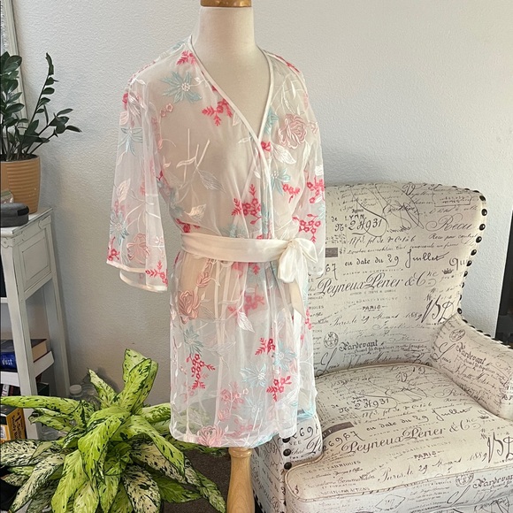 INC International Concepts Other - NWOT International Concepts Sheer Floral Robe